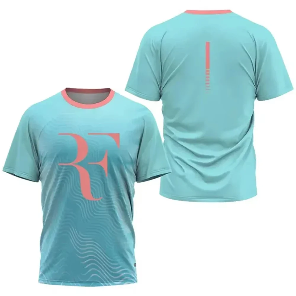 Summer Quick Dry Sports T-Shirts Outdoor Fitness Track Men's T Shirts Badminton Table Tennis Short Sleeve Tops