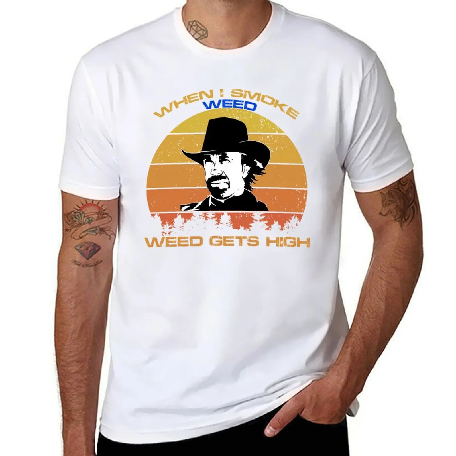 

Chuck Norris | Walker Texas Ranger Funny T-Shirt cotton tshirt 100% man t shirt summer T-Shirt