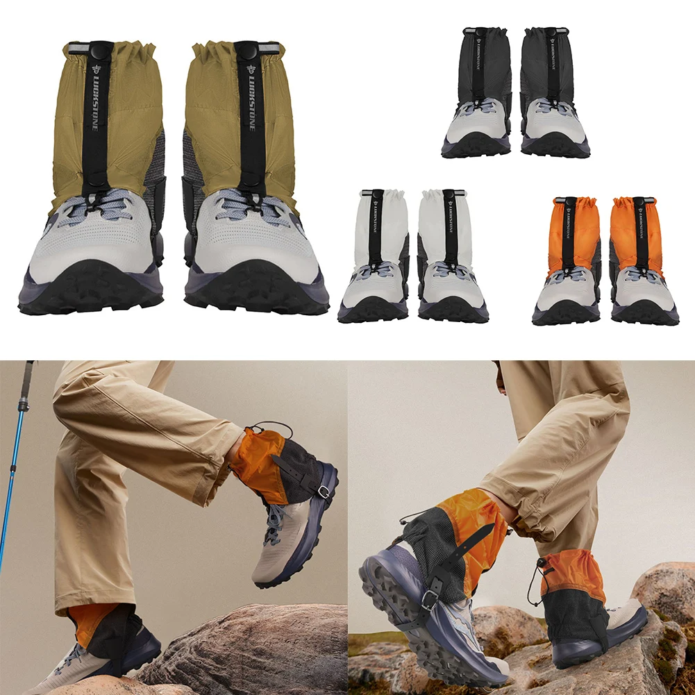 1 Pair Low Gaiters Waterproof Trail Low Gaiters Elasticity Shoe Gaiters Cover For Camping Running Hiking Adjustable Low Gaiters