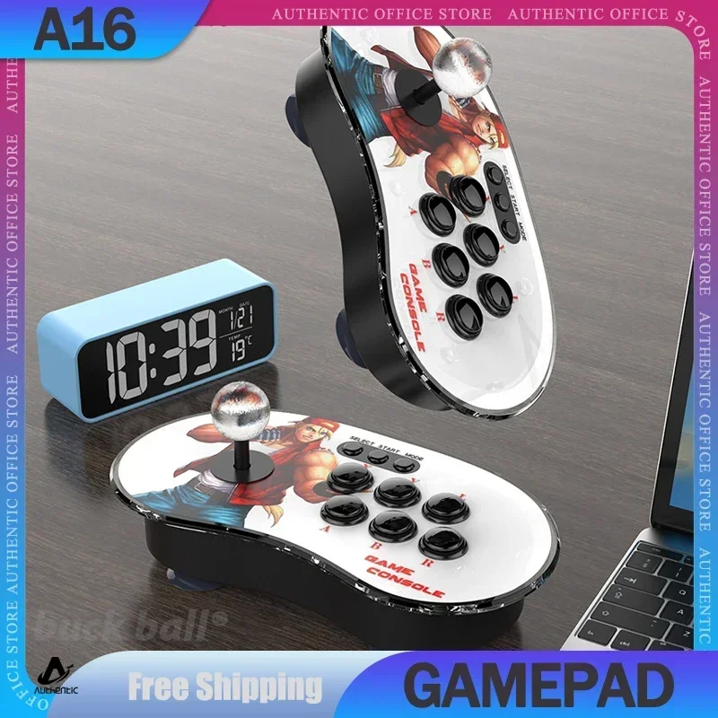 A16 Video Game Console Dual Joystick Retro Handheld Game Console Battle RGB 2.4G Wireless Controller Console Arcade Games Gift