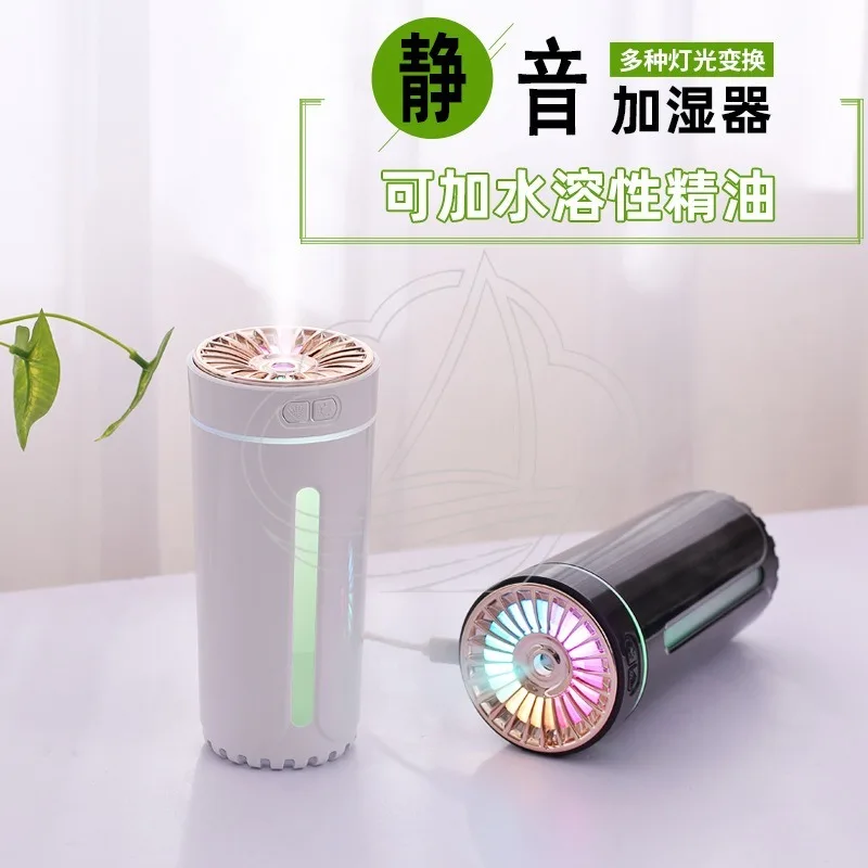 Mini Car Humidifier Aroma Diffuser with Ambient Light, Large Mist Air Purifier for Vehicle