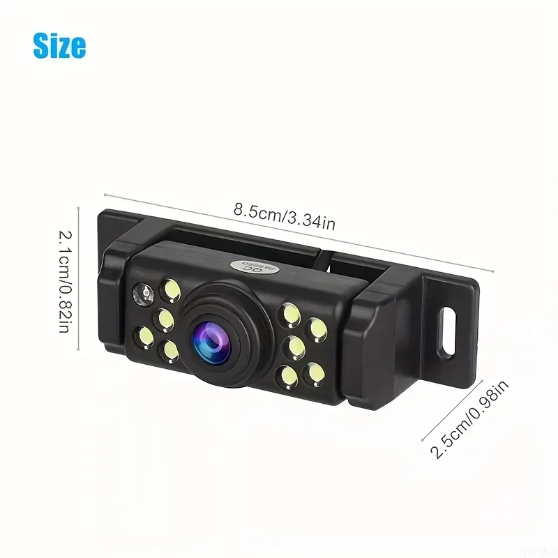 Rear View License Plate Reverse Camera for Pickup Truck, SUV, or Sedan - Perfect Angle with Night Vision, Battery-Free