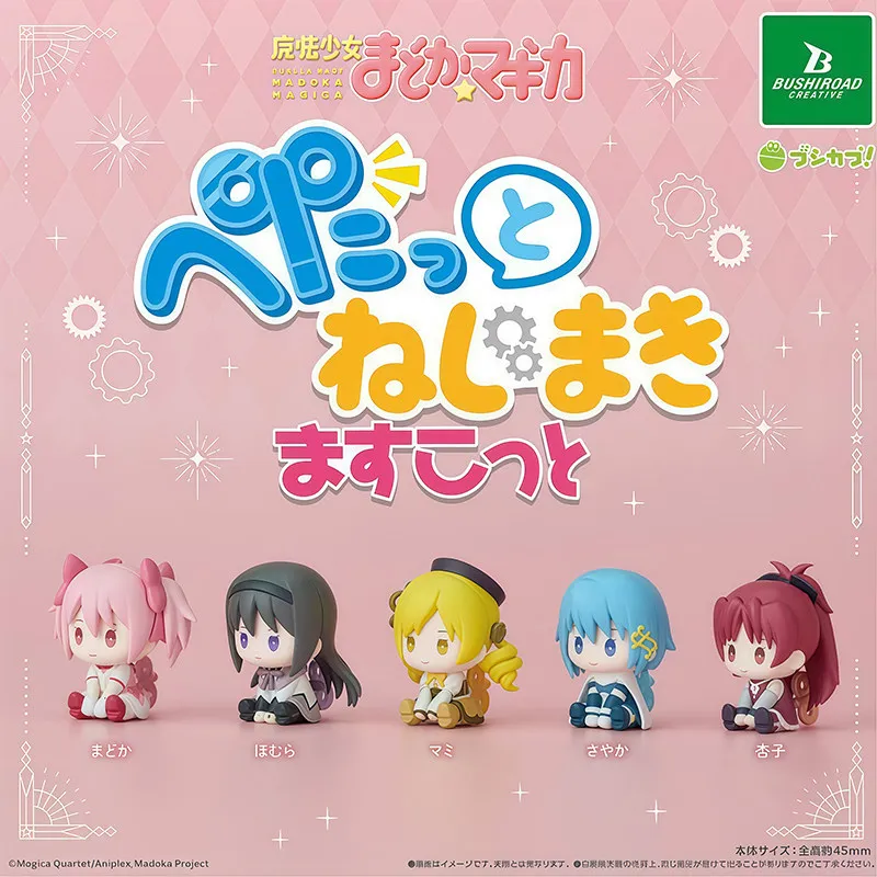 Figura Coleccionable Original de BUSHIROAD Puella Magi Madoka Magica, Gashapon de Cuerda, Madoka Homura, Mami Kyoko, Sayaka, Regalo