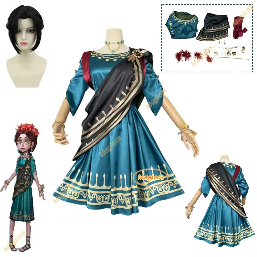 Игра Identity V Доктор Эмили Дайер Косплей Костюм Лидия Джонс Цветочное Платье Униформа Женский Хэллоуин Карнавал Ролевая Игра Костюм Партии