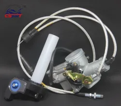 PZ30 30mm Carburetor Accelerating Pump Racing 200cc 250cc For Keihin ABM IRBIS TTR 250 With Dual Throttle Cable Handle