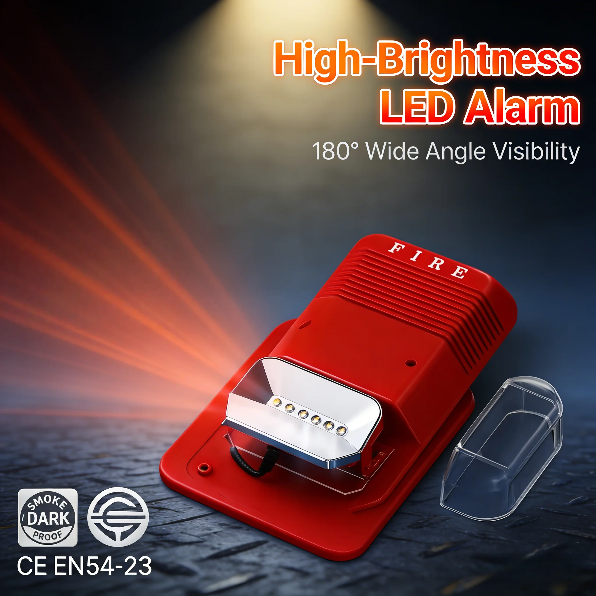 

Пожарная сирена с широким напряжением 12–24 В постоянного тока, 120 дБ, светодиод высокой яркости, неполяризованная проводка для настройки проектов