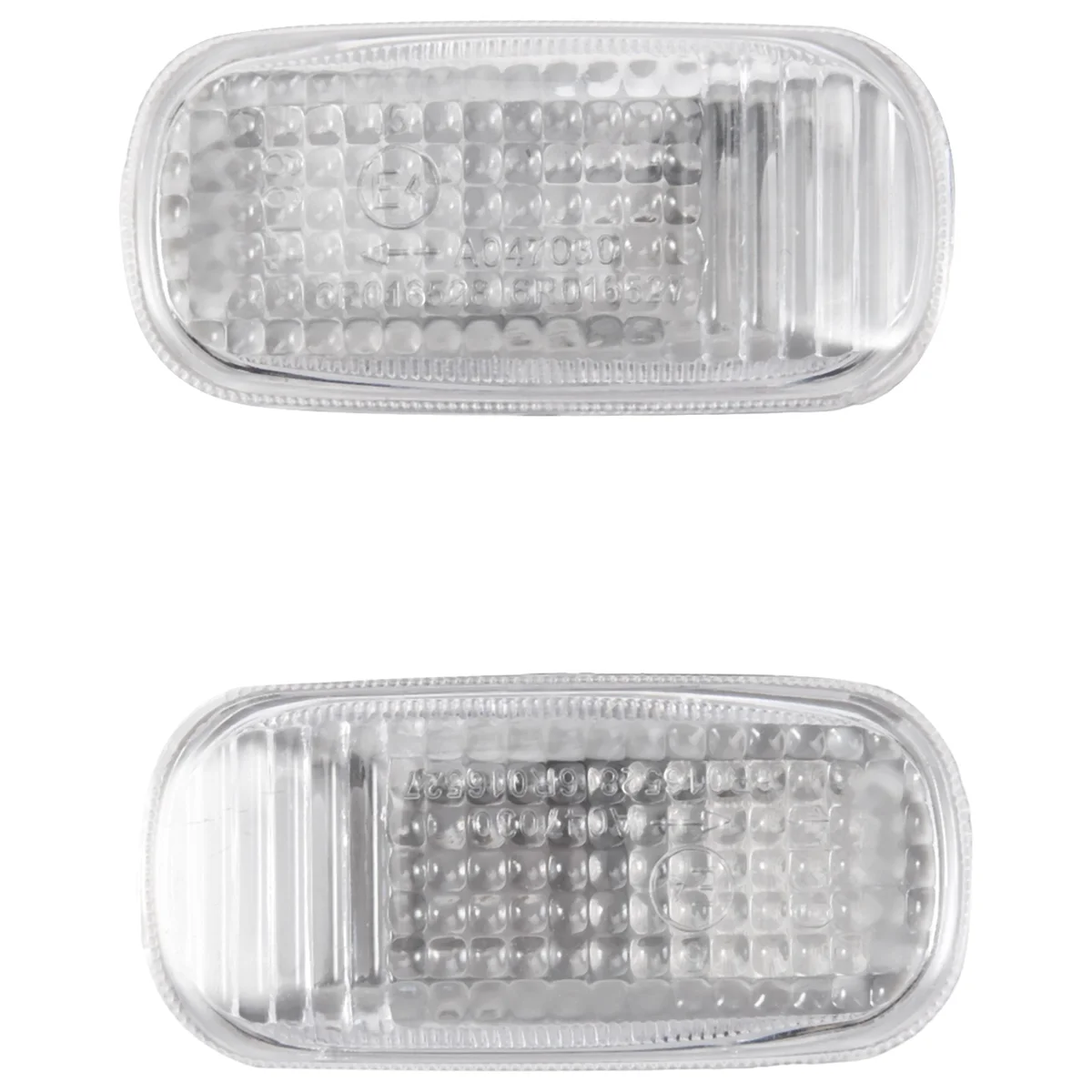 2Pc Car Side Baffle Turn Signal Light Lamp Shade Shell Cover Housing Fit for Honda Civic 2002- 2005 34301-S5H-T02