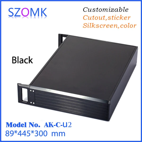 SZOMK OEM personalizado 19 polegadas 1u 2u 3u 4u caixa de gabinete de montagem em rack de rede portátil