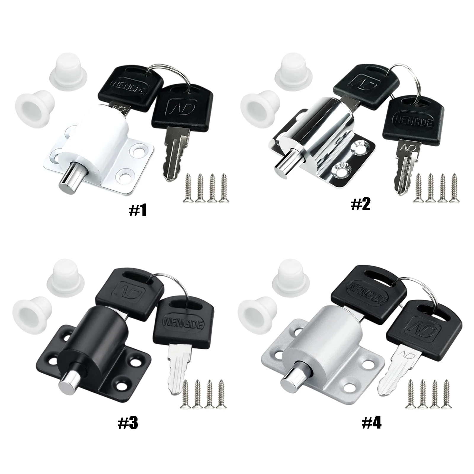 Aluminum Alloy Sliding Door Window Locks Child Safety Protection Lock Anti-Theft Door Lock for Horizontal Sliding Window Doors view 6
