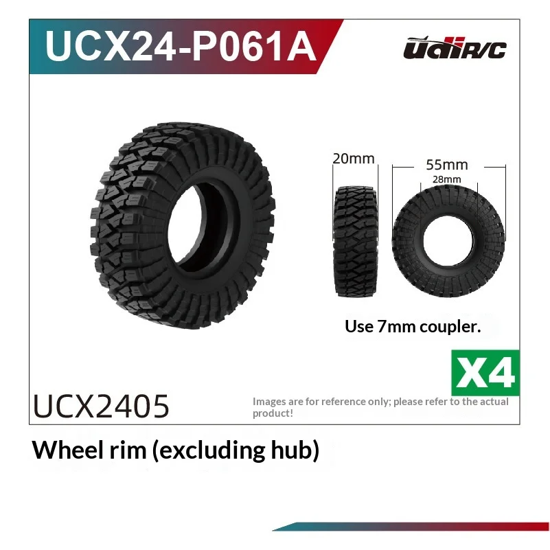 Udirc Ucx2405 Snow Leopard Upgraded Parts Climbing Car Modified Parts Metal Wheel Hub Car Shell image 3