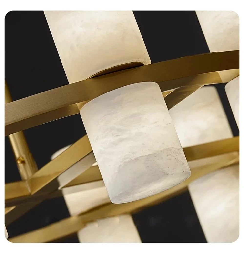 G4 Led 2025 New Trend Marble Collection Gold Chrome Chandelier Lighting Lustre Suspension Luminaire Lampen For Living Room
