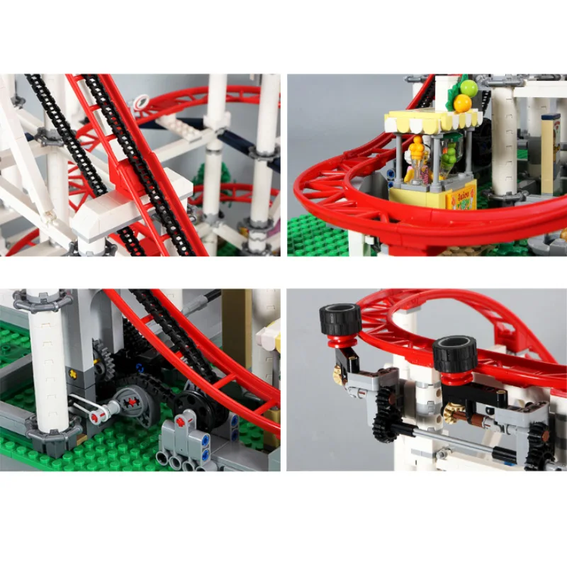 IN VOORRAAD 4619 STUKS Met Motor Achtbaan Compatibel 15039 10261 DIY Model Bouwstenen Bricks Kid Kerst Verjaardagscadeautjes