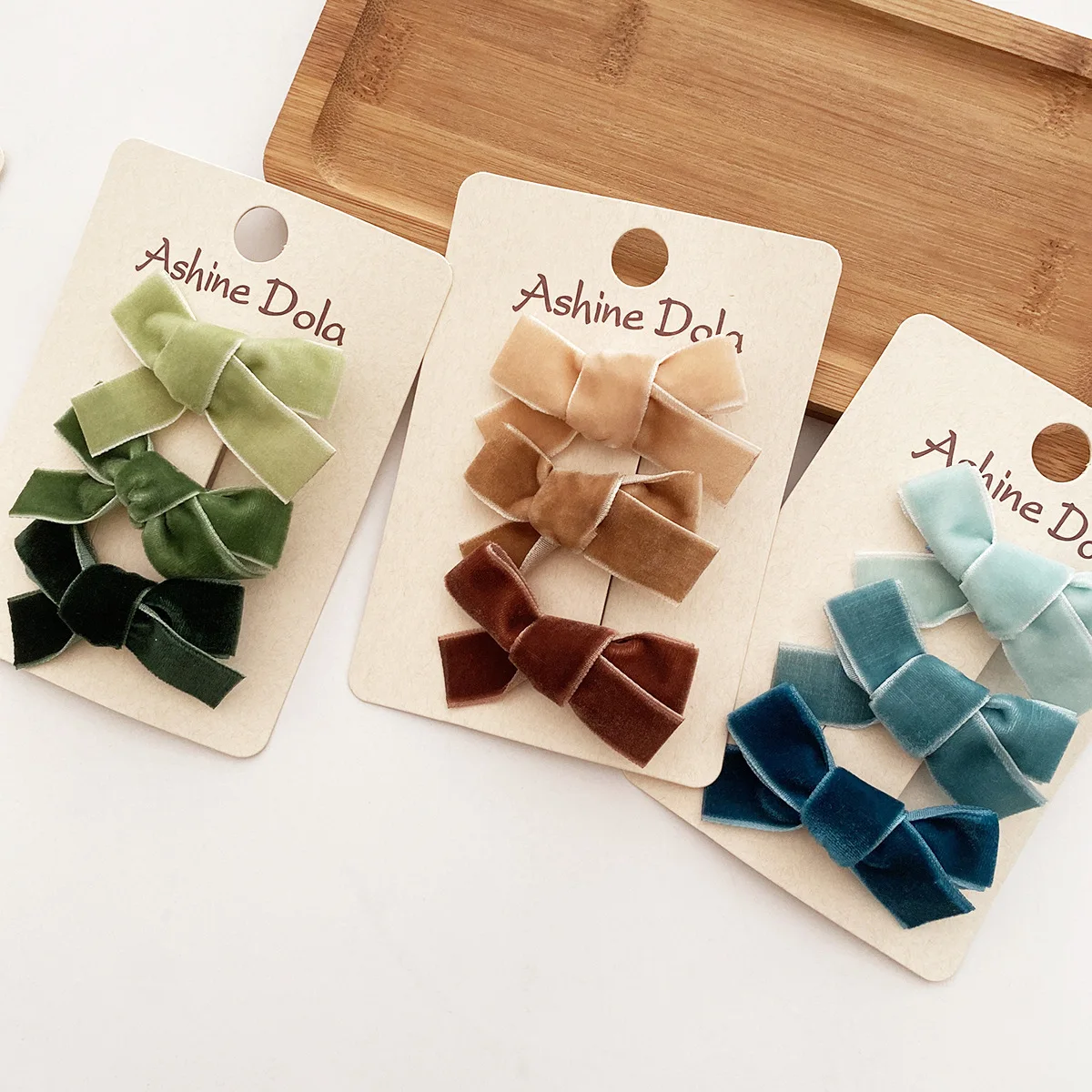 3 Pcs Kids Velvet Bow Hair Clip Girls Bow Tie Hairpins Korean High Quality Bowknot Barrettes Fashion Hair Accessories