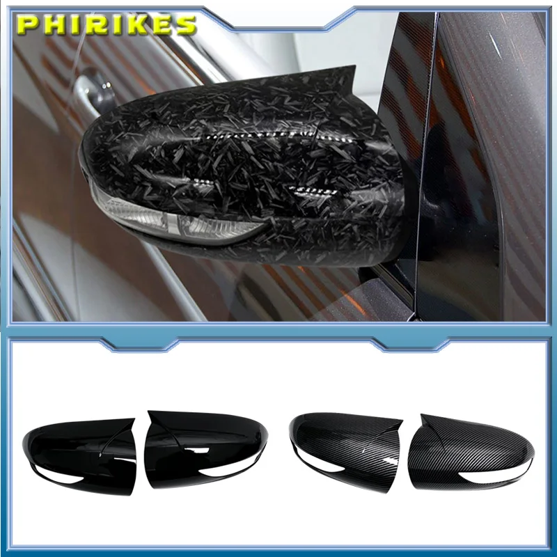 

Car Rearview Side Mirror Cover Wing Cap Sticker Exterior Door Rear View For Mercedes Benz A B Class W169 W245 2004-2008