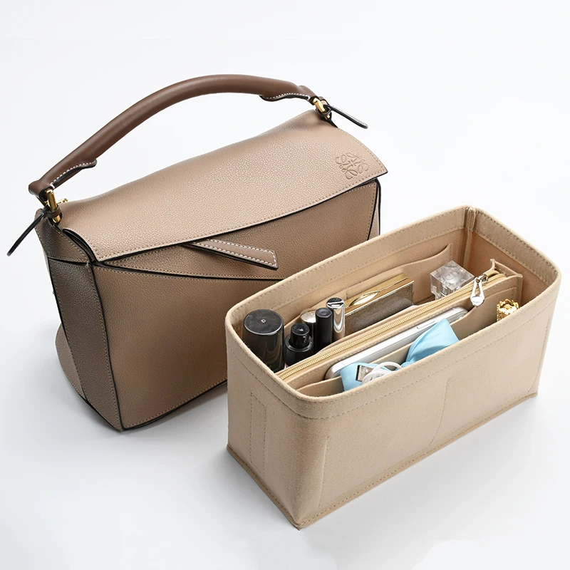 【Soft andLight】Bag Organizer Insert For Loewe Puzzle Organiser Divider Shaper Protector Compartment Inner Lining