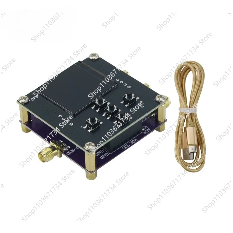 

SI5351A-V2 Core Board Adjustable Clock Signal Generator Module 0.5PPM VCXO + STM32 Main Control Board with TFT LCD