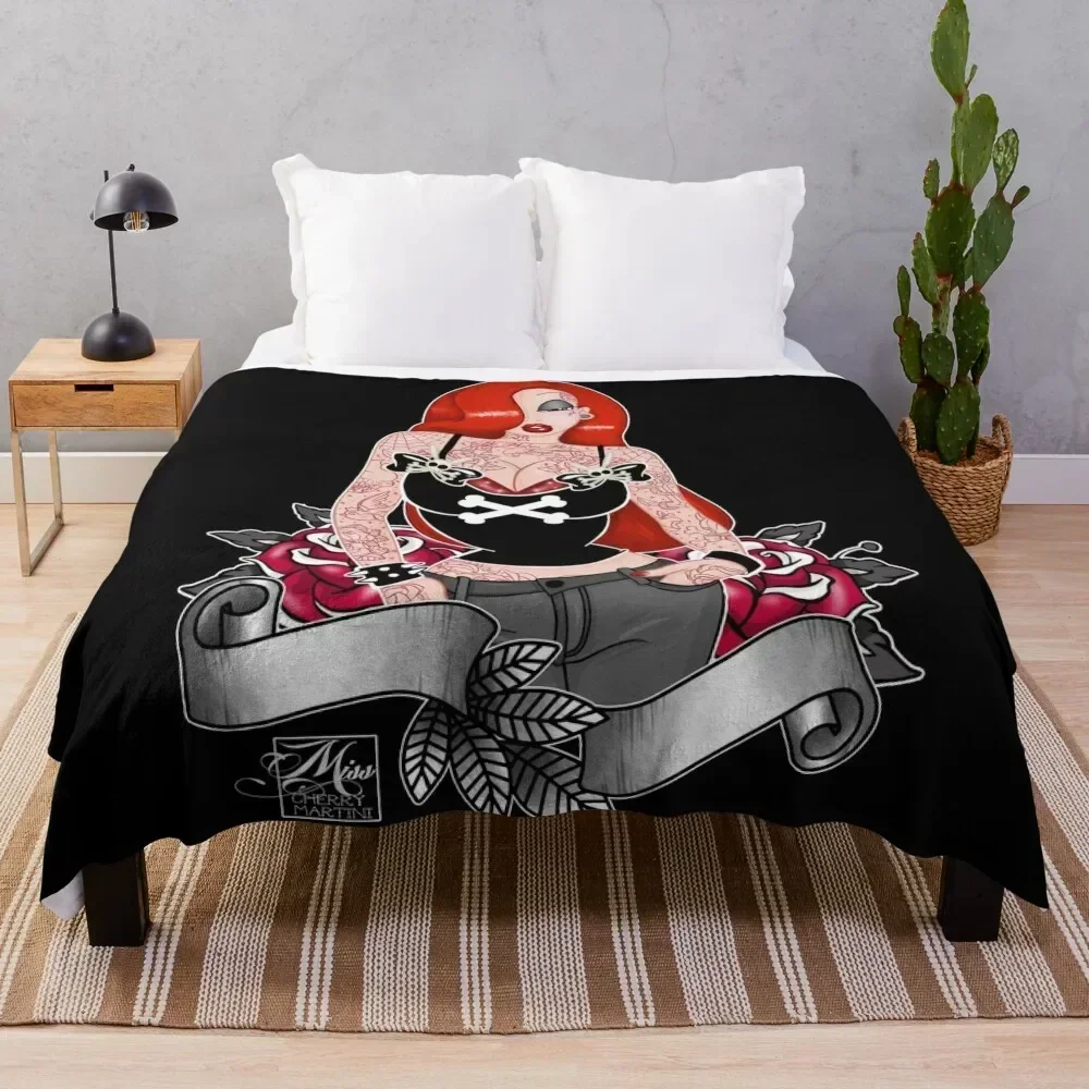 

Bad Girl Throw Blanket Warm Napping Blanket for Office Couch Bed