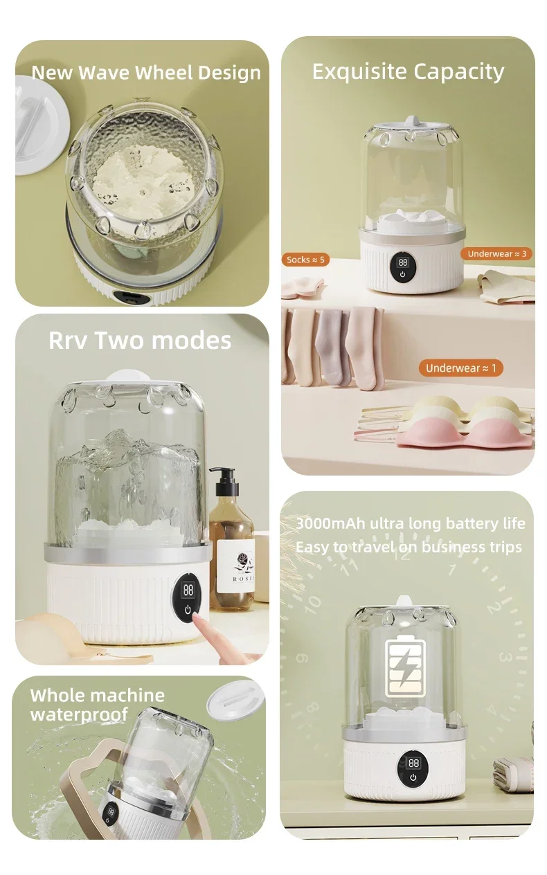 USB Rechargeable Mini Washer
