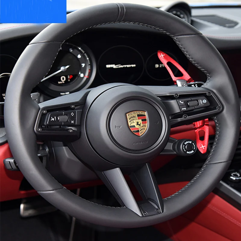 For Porsche new Cayenne Macan Paramera 718 aluminium alloy Car Steering Wheel Shifter Extend Car Accessories