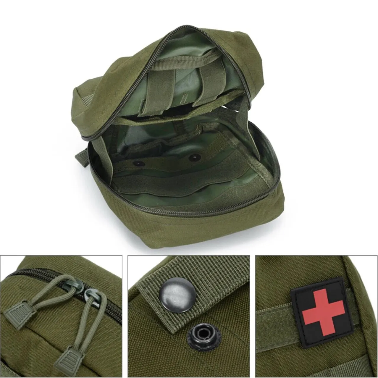 مجموعة الإسعافات الأولية للتخييم والمشي لمسافات طويلة ، مجموعة الصدمات للبقاء على قيد الحياة ، حقيبة إنقاذ EDC ، حقائب أدوات المرافق #4