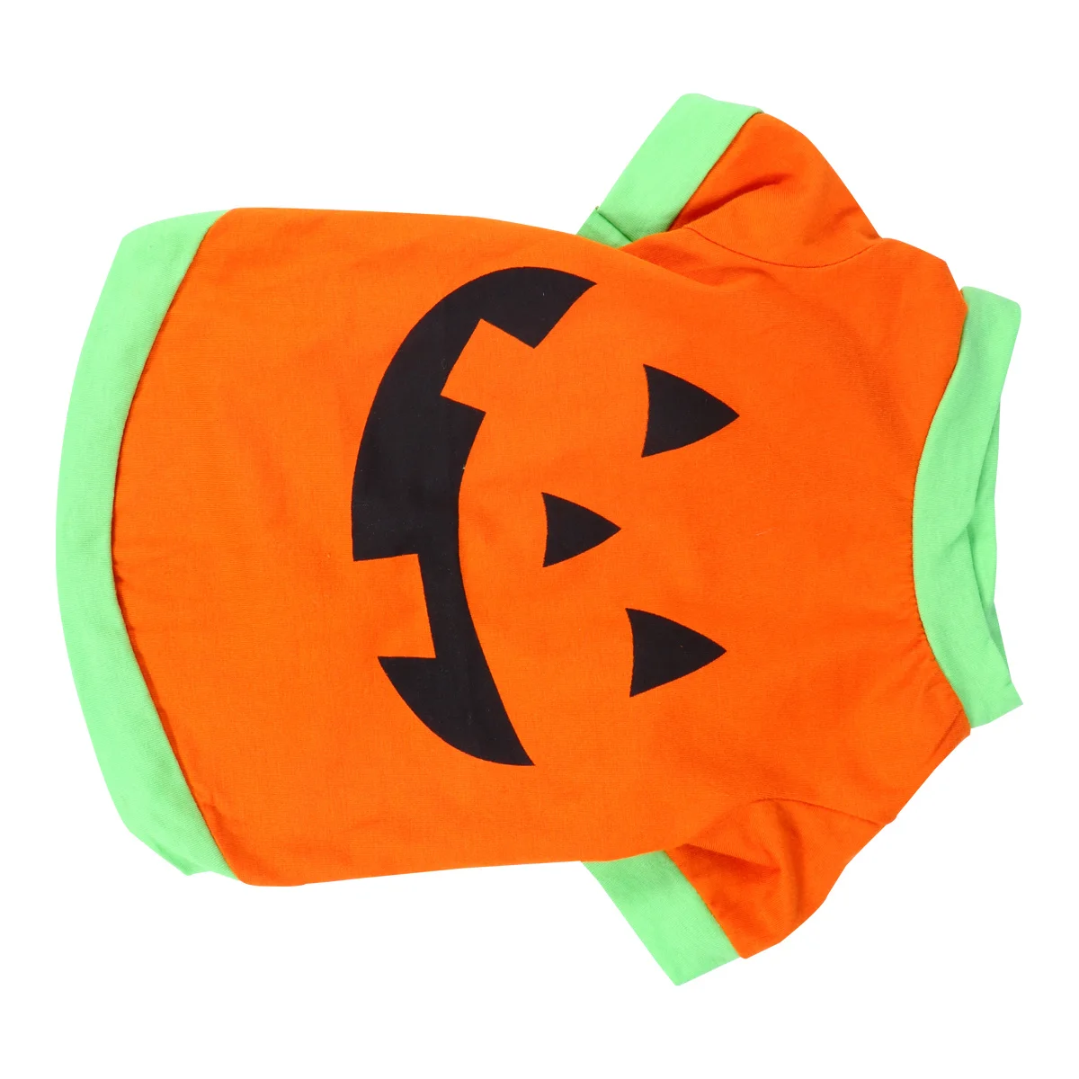 

Halloween Pet Clothing Pumpkin Dog Vest Easy to Wear Breathable Fabric Outdoor Jogging Pet Outfit Halloween Dog Clothes