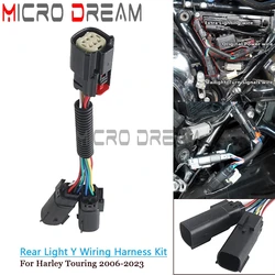 Rear Lighting Wiring Harness LED Light Y-Harness Cable For Harley Road King Special Street Road Glide FLTRXS FLTRX FLHX FLHXS