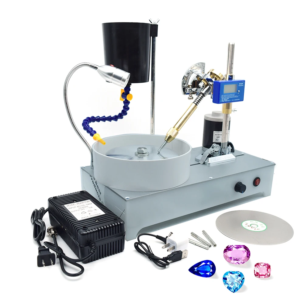 

New Arrivals 110V 6 Inch Lapidary Machine Gemstone Cutting Tool Cheap Faceting Machine