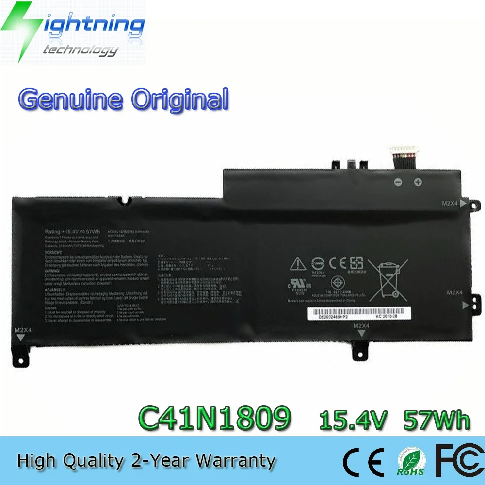 New  Original C41N1809 15.4V 57Wh Laptop Battery for Asus Zenbook UX562FD UX562FN Q536FD Q536F 0B200-03070000 4ICP7/54/64