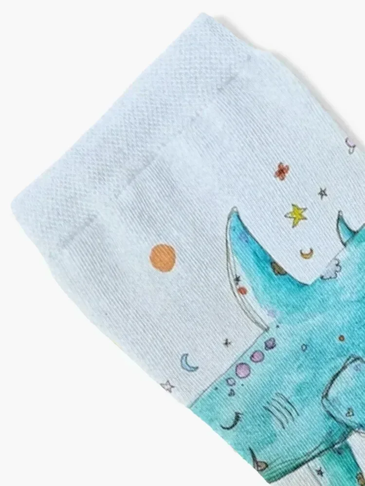 Sharky Shark Socks compression floor New year's japanese fashion Socks For Men Women's