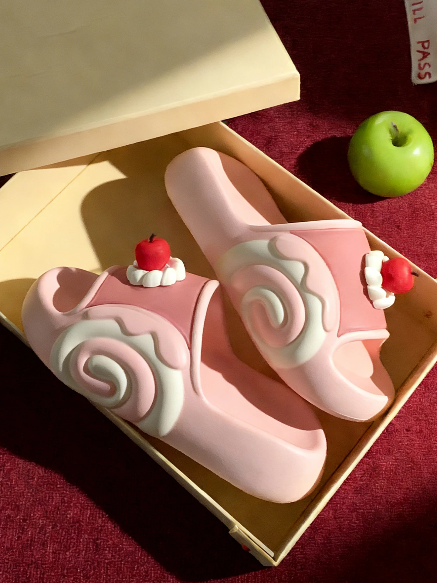 

Sweet Home Slippers Thi Bot Anti-Slip Women's Summer Original Flavor Flat Sandals Casual round Toe EVA Comfortable Slippers