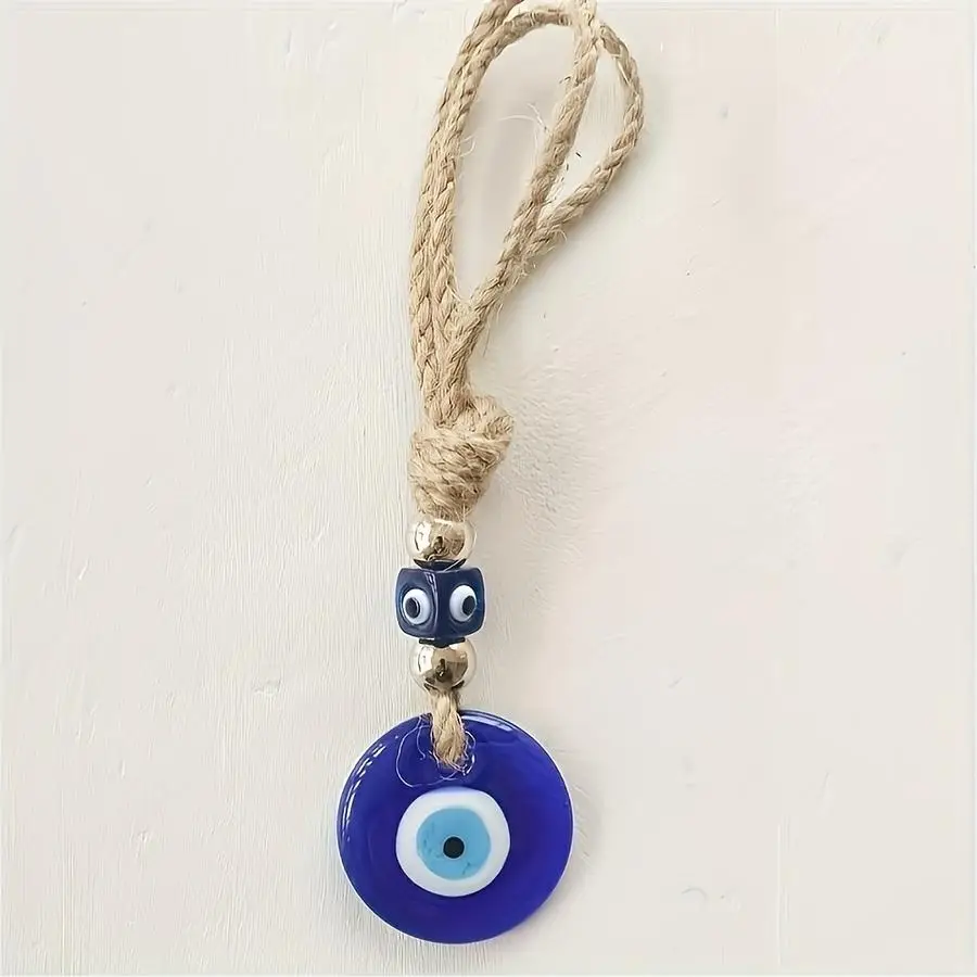 1/5/10/20/50/100pcs Handcrafted Turkish Blue Eye Car Charm - Evil Eye Hanging Amulet - Multiple Color Options - Ideal Symbol of