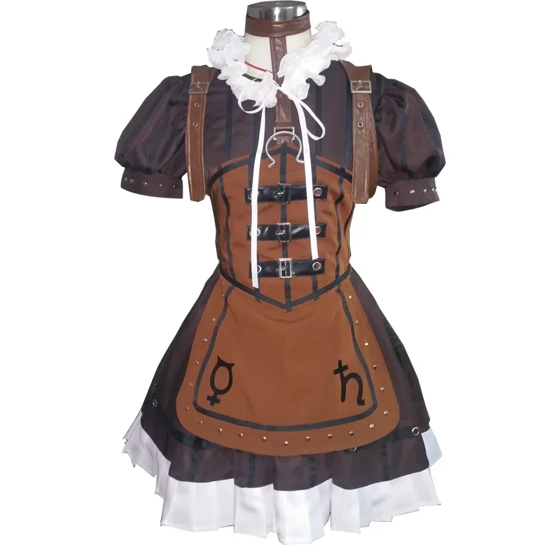 New Alice Madness Returns Cosplay Costume Alice Steam Dress Outfit Halloween Party Costumes for Women Men Suits Dress