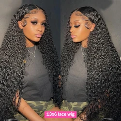 Deep Wave Lace Frontal Wig 13x4/13x6 Hd Lace Frontal Wigs Female Black Human Hair Ready To Wear Human Hair Wigs