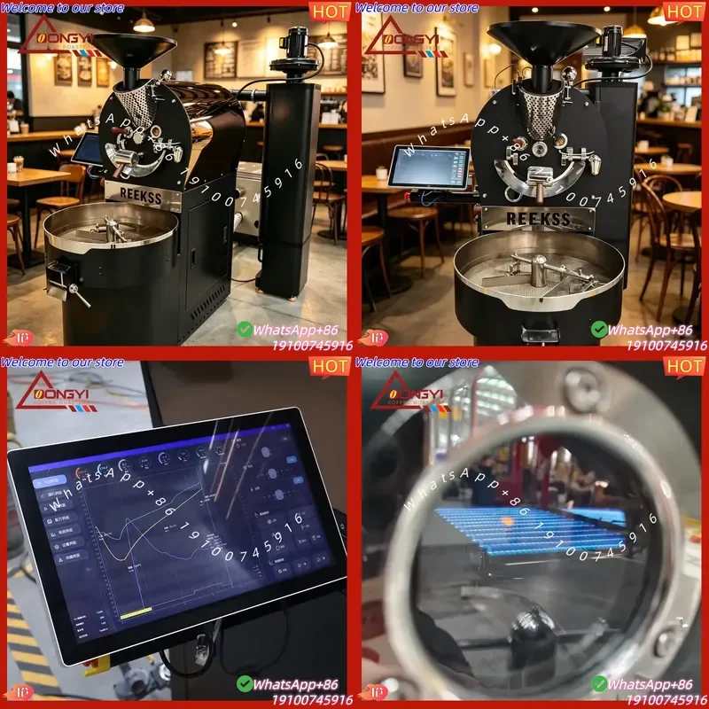 CE Certificate Maquina Tostadora De Cafe 2kg 3kg 5kg 6kg 10kg 12kg 15kg Coffee Roaster for Cafe Shop Commercial Coffee Bean