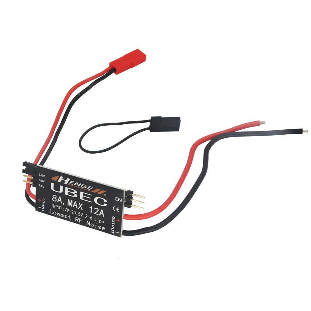 HENGE 8A UBEC Output 5V / 6V 6A / 8A Max 12A  2-6S Lipo / 6-16 cell Ni-Mh Input Switch Model BEC