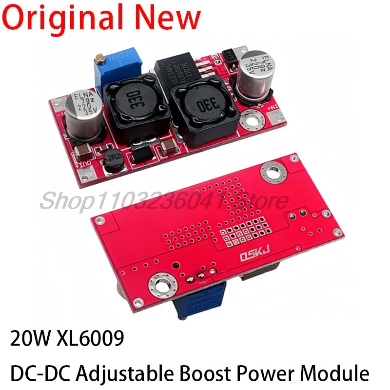 XL6009 DC-DC Adjustable Boost Buck Step Up Down Converter Power Supply Module 20W 5-32V to 1.2-35V High Performance Low Ripple