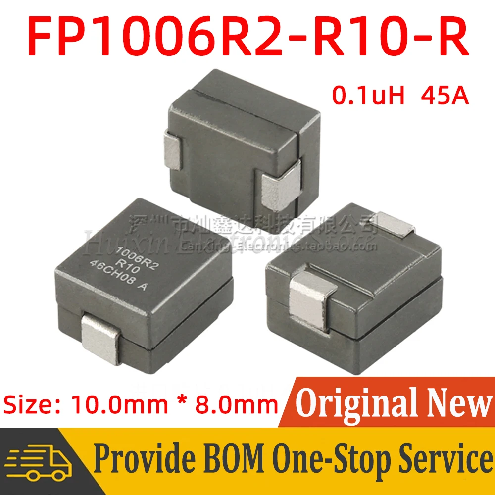 5pcs FP1006R2-R10-R FP1006R2-R10 SMD SMT Moulded Power Inductor Inductance 0.1uH 45A High Current Filter 10*8mm