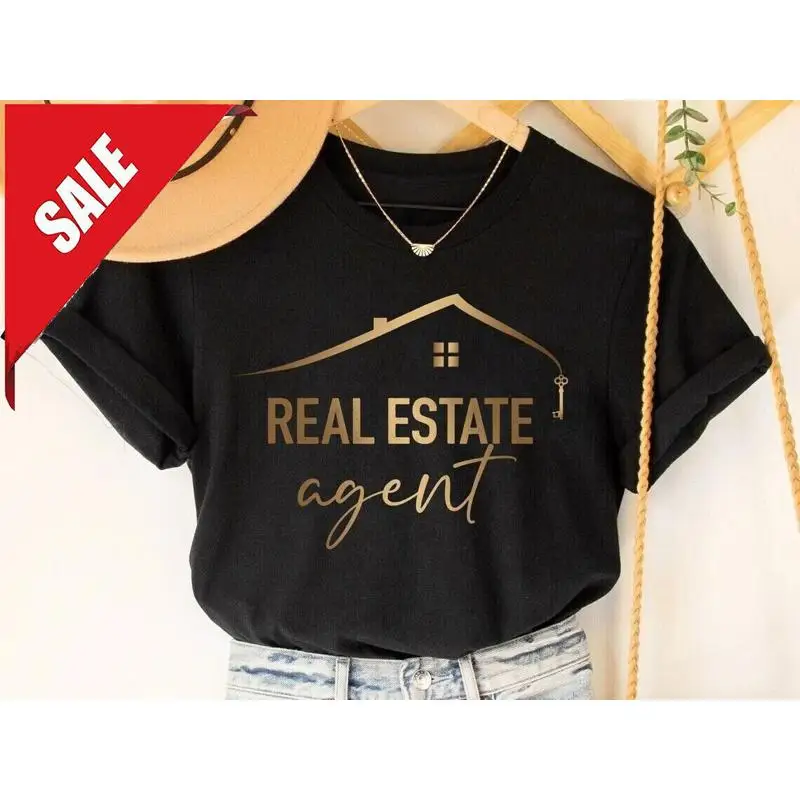 Real Estate AgenT T Shirt Ladies Realtor Housewarming Gi