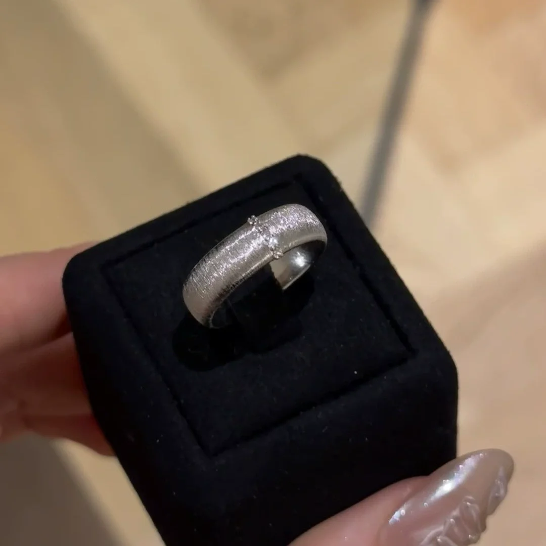 مجوهرات كلاسيكية على الطراز الفرنسي خواتم رفيعة بسيطة باللون الذهبي مرصعة بالزركون الصغير وإكسسوارات الأصابع المفتوحة القابلة للتعديل للنساء #4