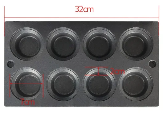 Hot Sale Egg Tart  Machine 8 Holes Tartlet Forming Presses Maker Electric Egg Tart Machine For Sals Hotel Kitchen Equipment