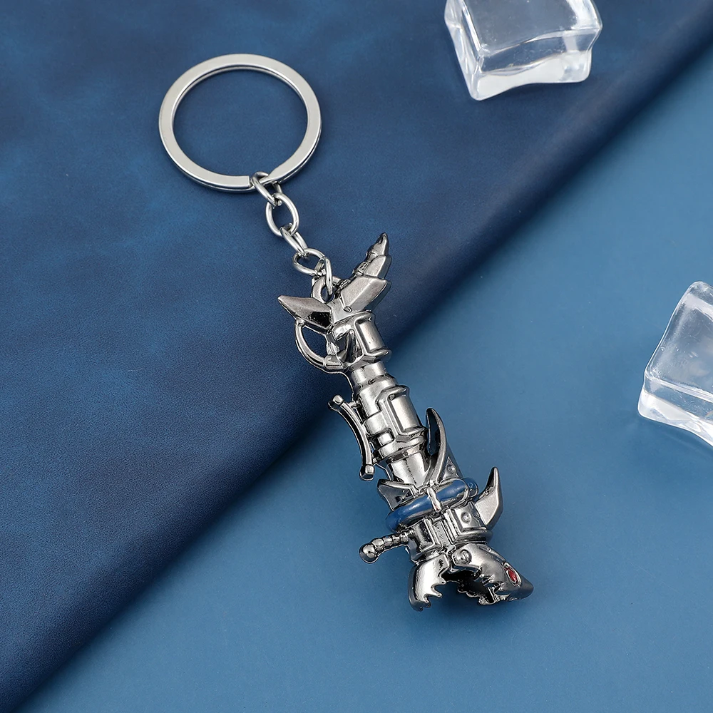Jinx Cannon Keychain Metal Car Key Rings Jewelry Gift for Boyfriend Key Holder