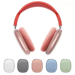 For Airpods Max Metal ANC bluetooth earbuds Headphone Accessories Transparent TPU Solid Silicone Waterproof Protective case