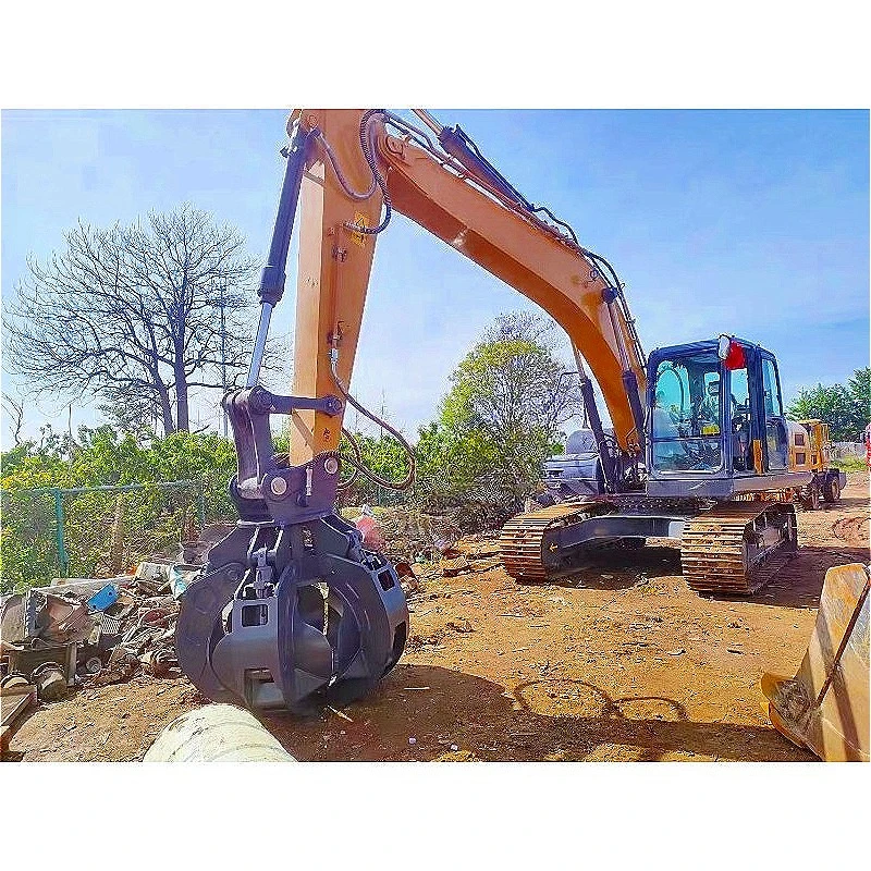 Orange Peel Grab Rotating Multi Tine Claw for Material Sorting Log Rock Scrap Rake Attachment Customized High Efficiency Sale