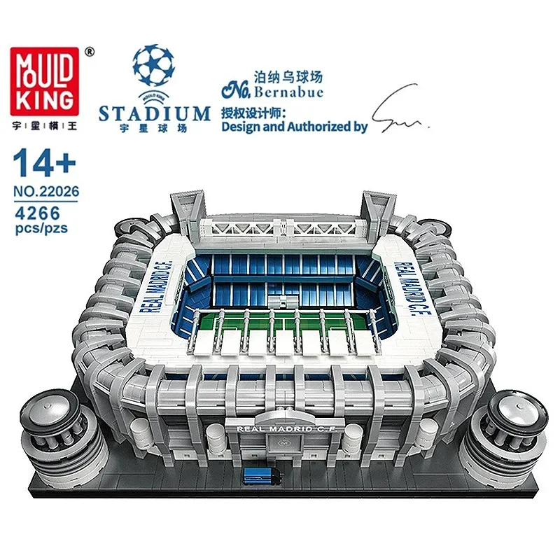 Schimmel Koning 22026 Voetbalveld Santiago De Bernabeu Stadion Model Bouwstenen Beroemde Architectuur Bricks Speelgoed Kinderen Geschenken