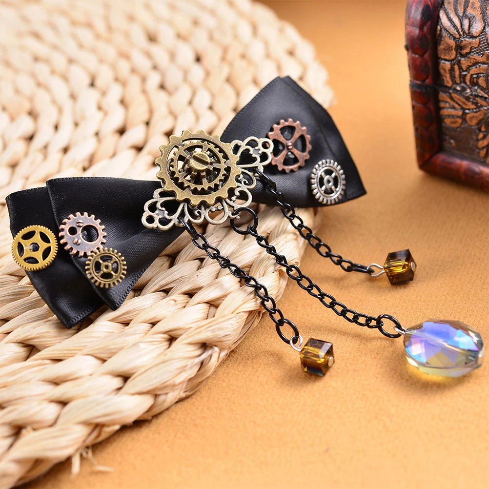 

Gear Duckbill Clip Hairpin Bowknot Barrette Elegant Hairstyle Wedding Party Photography Travel Daily Use Hair Accessories