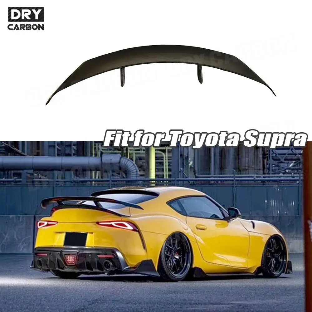 

Carbon Fiber Car Accessorise Spoiler Rear Trunk Boot Spoiler Lip Wings For Toyota Supra 2019 2020 2021 2022 Bodykits A Style