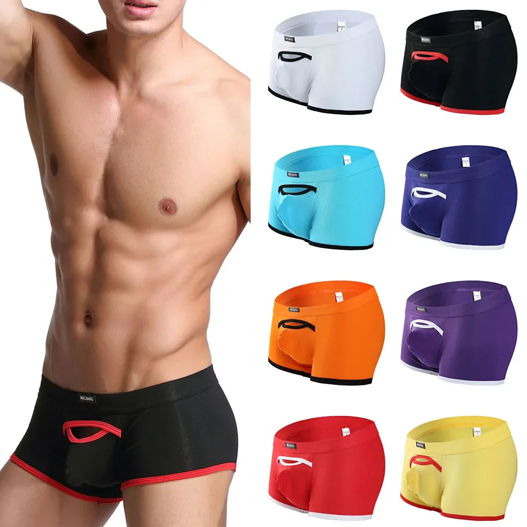 

Brand Men Underwear Boxer Shorts Backless Buttocks Cotton Sexy Open Back Gay Man Underpant Jockstrap Cuecas Sissy Trunk