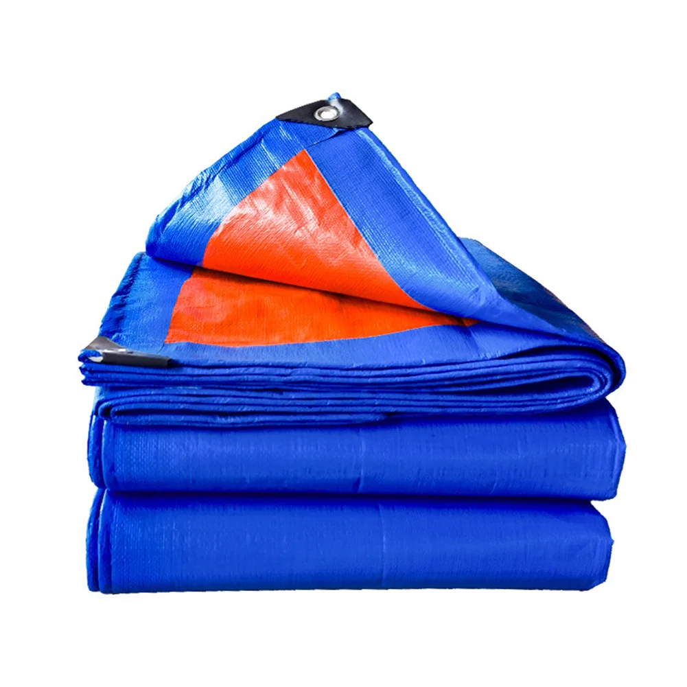 2x2/3/4M Tarps Waterproof Tear Resistance Tarpaulin Cover Multi Purpose Thick Tarp Cover for Camping Patio Boat Roof Tent RV Car