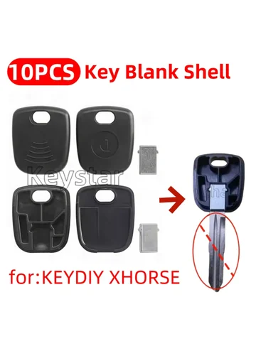 10 шт. KEYDIY Key Blade Shell Автомобильный чехол для ключей Запасной чехол для ключей KD Xhorse TOY43 HU66 Пустой корпус для гольфа Toyota Nissan Opel — внешний вид товара