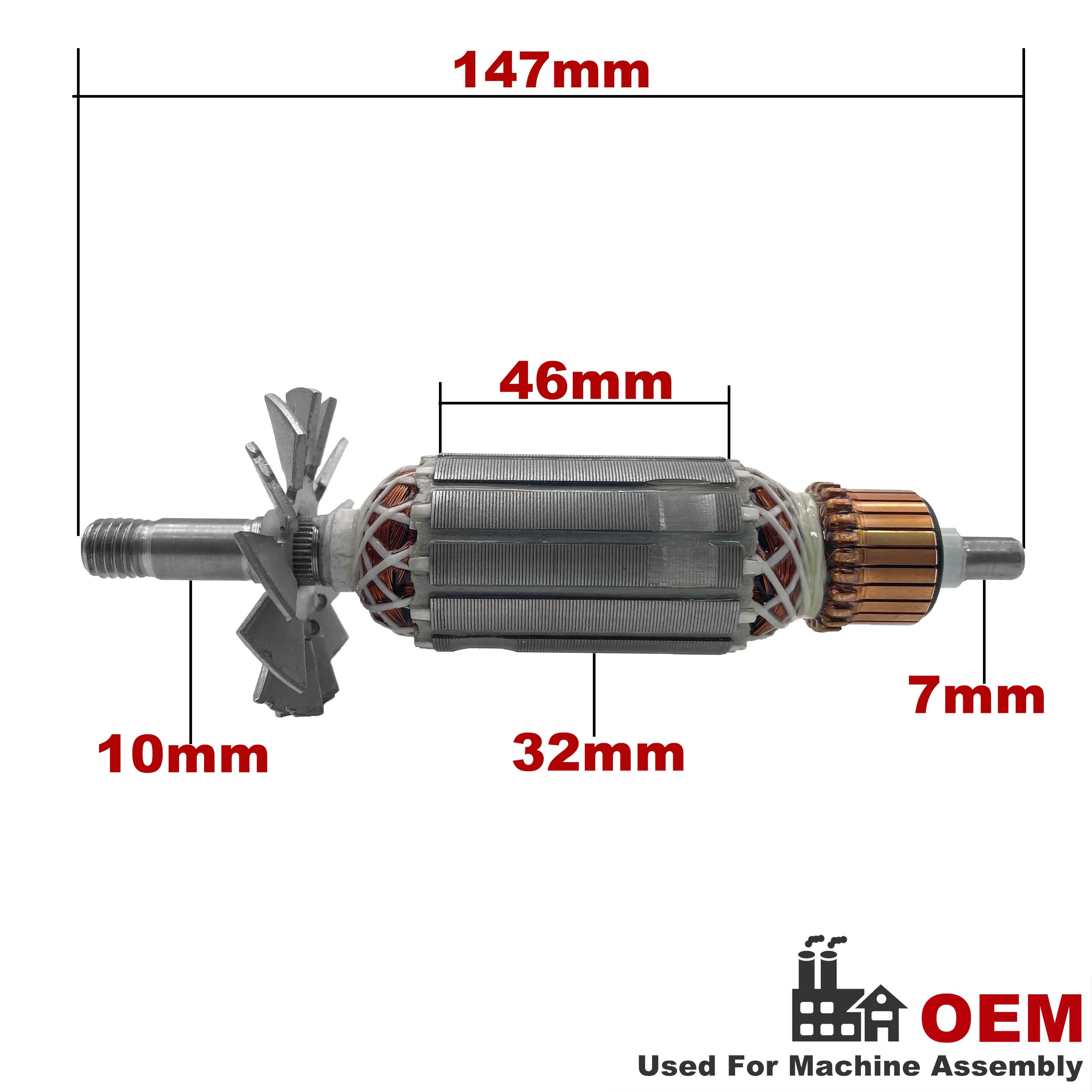 AC220V-240V Armature Rotor Anchor for Maktec Portable Planer 1900B 1923B N1923B N1900B MT190